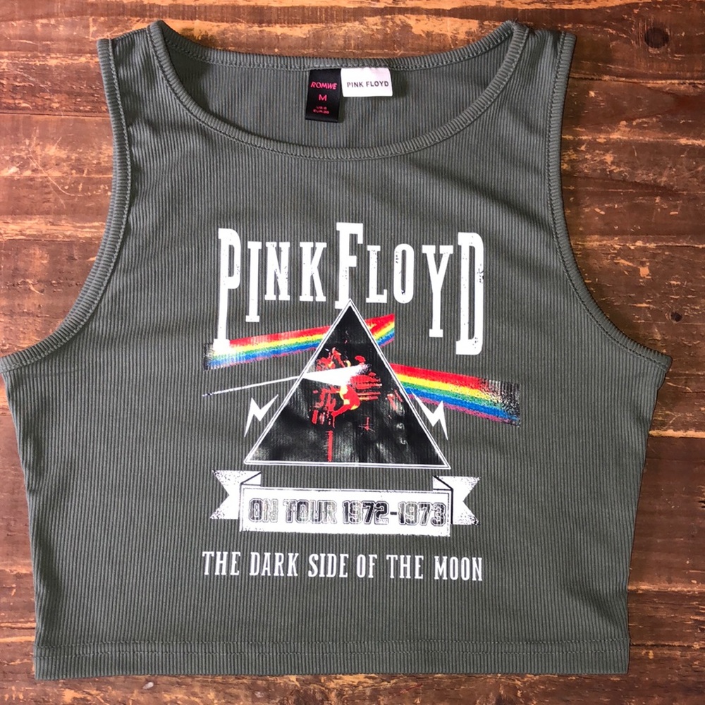 Pink Floyd crop/tank top NWOT